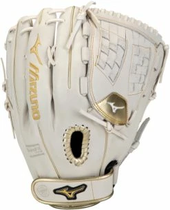 12.5 Inch Mizuno MVP Prime SE GMVP1250PSEF8-White/Gold Women's Fastpitch Softball Glove