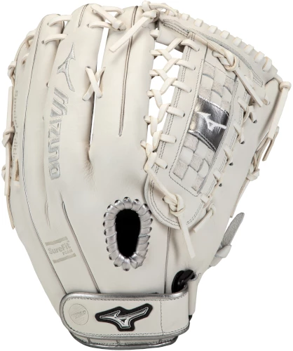 13 Inch Mizuno MVP Prime SE GMVP1300PSEF8-White/Silver Women's Fastpitch Softball Glove 3 13 Inch Mizuno MVP Prime SE GMVP1300PSEF8-White/Silver Women's Fastpitch Softball Glove