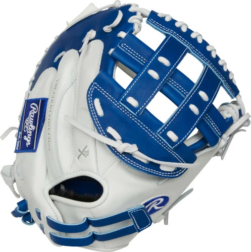 33 Inch Rawlings Liberty Advanced Color Series RLACM33FPR Women's White/Royal Fastpitch Softball Catcher Mitt 3 33 Inch Rawlings Liberty Advanced Color Series RLACM33FPR Women's White/Royal Fastpitch Softball Catcher Mitt