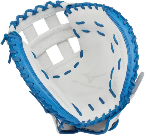 34 Inch Mizuno MVP Prime SE GXS50PSE7 White/Royal Women's Fastpitch Softball Catcher Mitt 312645 4 34 Inch Mizuno MVP Prime SE GXS50PSE7 White/Royal Women's Fastpitch Softball Catcher Mitt 312645 - Image 2