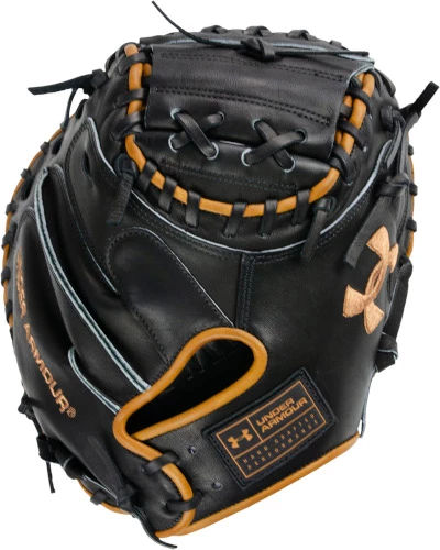 34 Inch Under Armour Genuine Pro 2.0 Black/Caramel Adult Baseball Catcher Mitt UAFGGP2-CM 3 34 Inch Under Armour Genuine Pro 2.0 Black/Caramel Adult Baseball Catcher Mitt UAFGGP2-CM