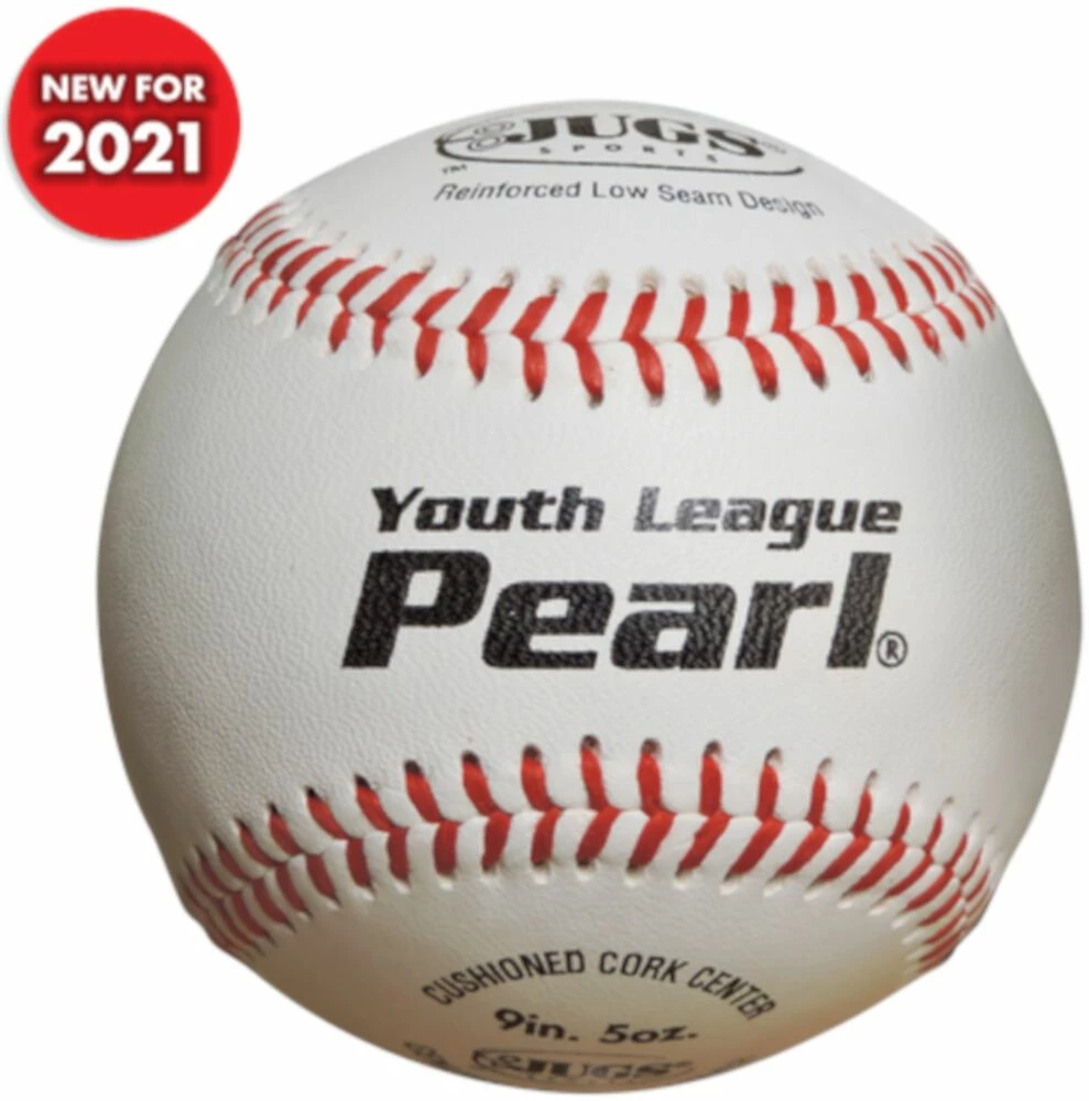 Jugs Pearl Youth League Leather Baseball B5220 3 Jugs Pearl Youth League Leather Baseball B5220