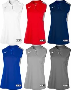 Mizuno Aerolite 350721 Women's 2-Button Sleeveless Fastpitch Softball Jersey -baseball Sales mizuno aerolite 350721 women s 2 button sleeveless fastpitch softball jersey 10