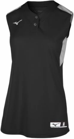 Mizuno Aerolite 350721 Women's 2-Button Sleeveless Fastpitch Softball Jersey