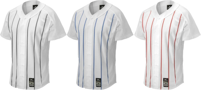 Mizuno Pro Apparel 350523 Adult Shortsleeve Pinstripe Baseball Jersey 5 Mizuno Pro Apparel 350523 Adult Shortsleeve Pinstripe Baseball Jersey - Image 3