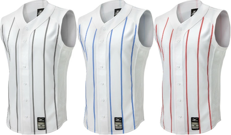 Mizuno Pro Apparel 350524 Adult Sleeveless Pinstripe Baseball Jersey 5 Mizuno Pro Apparel 350524 Adult Sleeveless Pinstripe Baseball Jersey - Image 3
