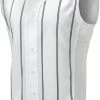 Mizuno Pro Apparel 350524 Adult Sleeveless Pinstripe Baseball Jersey