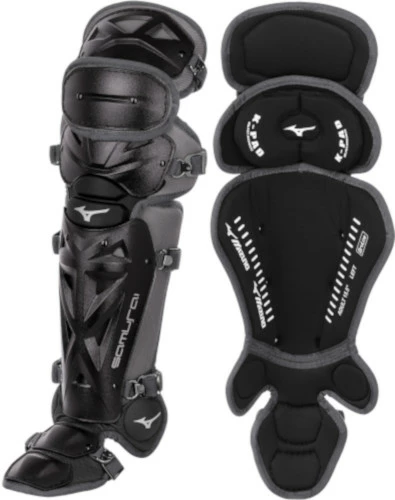 Mizuno Samurai 380409 Intermediate 15.5 Inch Baseball Leg Guards 3 Mizuno Samurai 380409 Intermediate 15.5 Inch Baseball Leg Guards