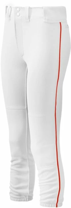 Mizuno Select Girl's Fastpitch Softball Belted Piped Pants 350963 -baseball Sales mizuno select girls fastpitch softball belted piped pants 350963 26