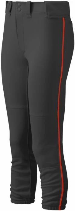 Mizuno Select Girl's Fastpitch Softball Belted Piped Pants 350963 -baseball Sales mizuno select girls fastpitch softball belted piped pants 350963 30