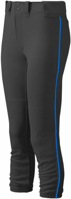 Mizuno Select Girl's Fastpitch Softball Belted Piped Pants 350963 -baseball Sales mizuno select girls fastpitch softball belted piped pants 350963 32