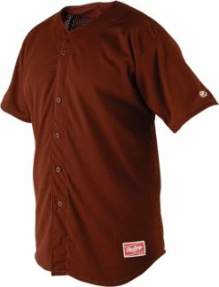 Rawlings Apparel Adult Pin-Dot Mesh Full Button Jersey RBJ167 -baseball Sales rawlings apparel adult pin dot mesh full button jersey rbj167 30