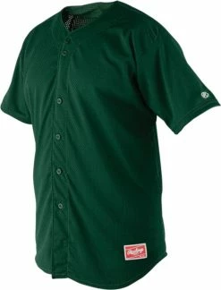 Rawlings Apparel Adult Pin-Dot Mesh Full Button Jersey RBJ167 -baseball Sales rawlings apparel adult pin dot mesh full button jersey rbj167 33