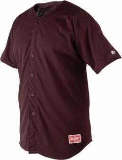 Rawlings Apparel Adult Pin-Dot Mesh Full Button Jersey RBJ167 -baseball Sales rawlings apparel adult pin dot mesh full button jersey rbj167 36