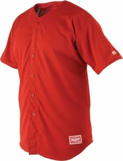 Rawlings Apparel Adult Pin-Dot Mesh Full Button Jersey RBJ167 -baseball Sales rawlings apparel adult pin dot mesh full button jersey rbj167 45