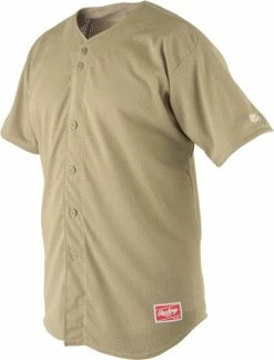 Rawlings Apparel Adult Pin-Dot Mesh Full Button Jersey RBJ167 -baseball Sales rawlings apparel adult pin dot mesh full button jersey rbj167 48