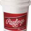 Rawlings Bucket6G6PK White 6 Gallon Ball Bucket W/ Padded Lid -baseball Sales rawlings bucket6g6pk white 6 gallon ball bucket w padded lid 5
