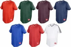 Rawlings Launch LNCHJ Adult Short Sleeve V-Neck Jersey -baseball Sales rawlings launch lnchj adult short sleeve v neck jersey 9