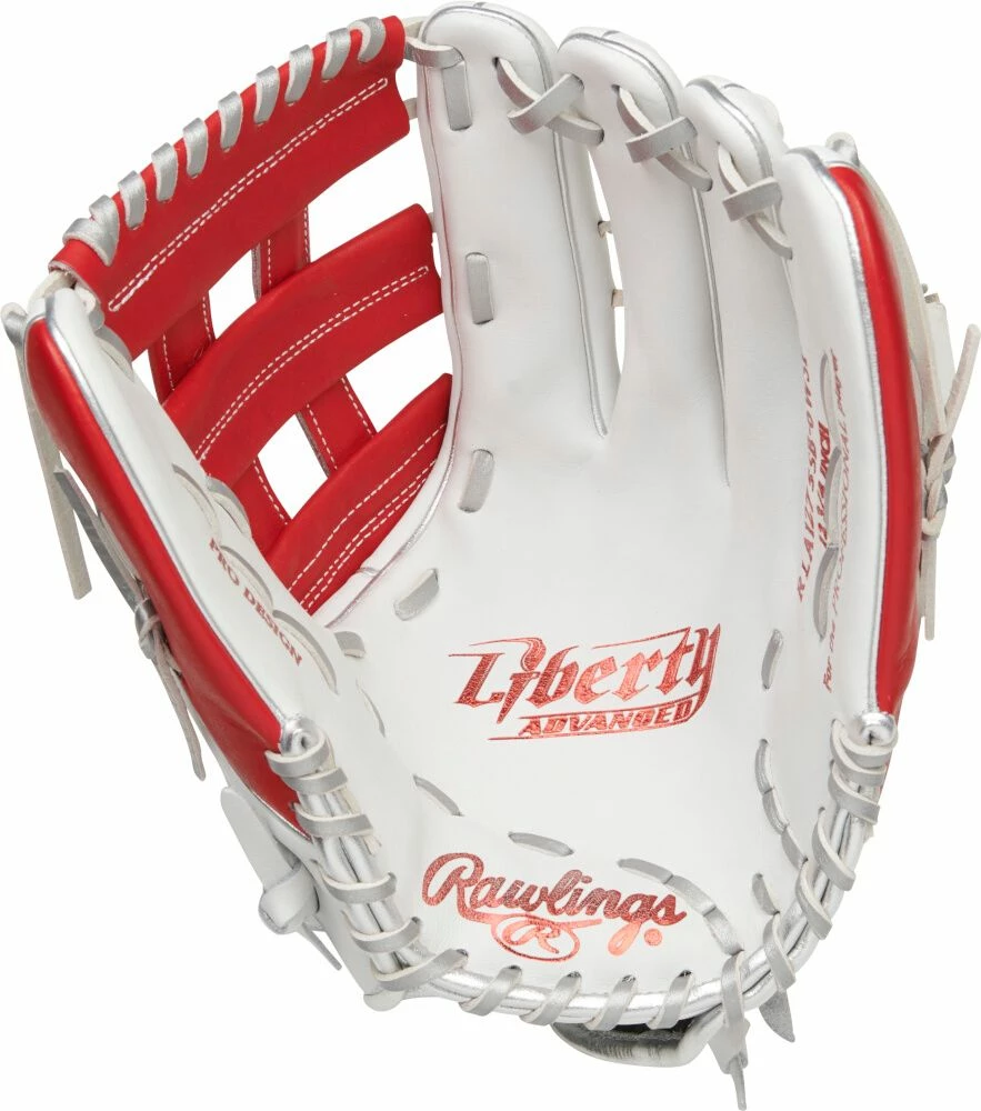 12.75 Inch Rawlings Liberty Advanced Color Series 4.0 Women's Fastpitch Softball Outfield Glove RLA1275SB-6WSP 4 12.75 Inch Rawlings Liberty Advanced Color Series 4.0 Women's Fastpitch Softball Outfield Glove RLA1275SB-6WSP - Image 2