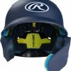 Rawlings MACH Adjust Junior Matte Baseball Batting Helmet W/ Adjustable Face Guard MA07J