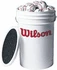 Wilson WTA1098 1030 Baseballs (3 Dozen) With Cushioned Bucket